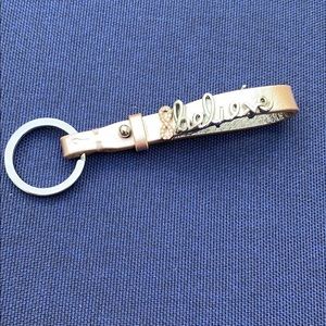 KEEP collective rose gold key fob w/slides EUC
